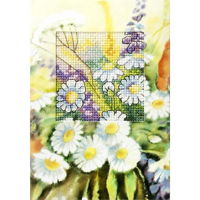 Orchidea Wild Flowers Greeting Card Complete Cross Stitch Kit