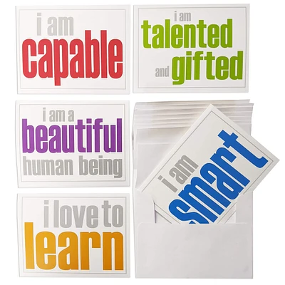 Inspired Minds Self-Esteem Booster Set, Note Cards and Envelopes, 2 Each of 5 Titles