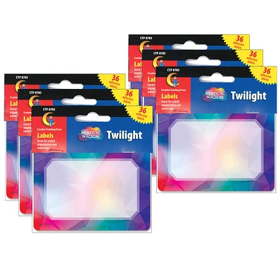 Creative Teaching Press® Mystical Magical Twilight Name Tag Labels, 6 Packs of 36