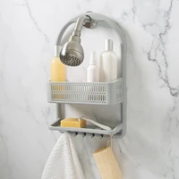 Bath Bliss Gray Molded Shower Caddy