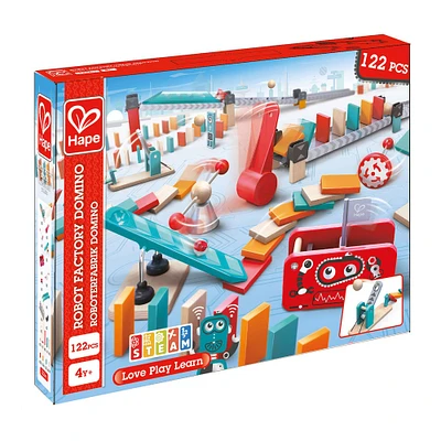 Hape Robot Factory Wooden Domino Ball Set