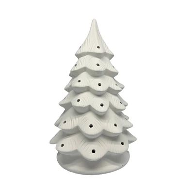 13" Christmas Tree DIY LED Ceramic Décor by Make Market®