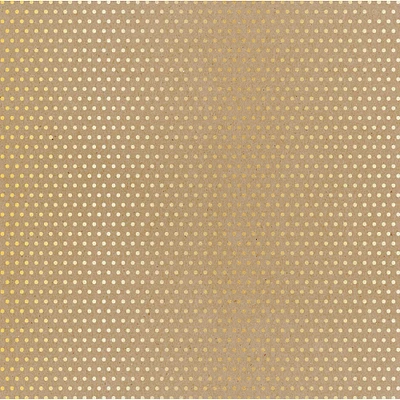 Gold & Kraft Dotted Paper by Recollections®, 12" x 12"