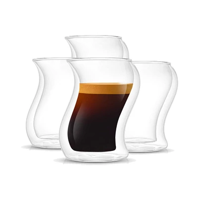 JoyJolt® 2oz. Pivot Double Wall Espresso Shot Glasses, 4ct.