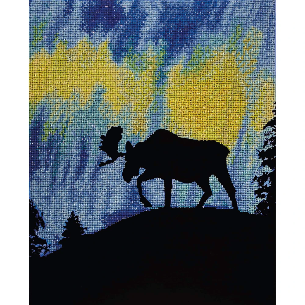 Sparkle Art Advanced Aurora Moose Diamond Painting Kit