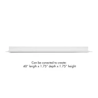 HangZ™ White 24" No Stud Photo Ledge, 2ct.