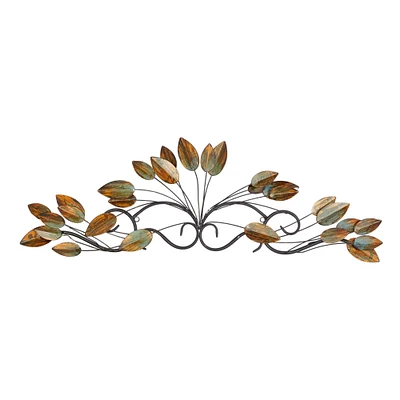 34" Brown Traditional Floral Wall Décor 