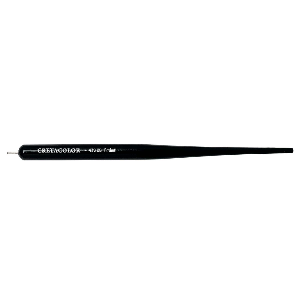 Cretacolor Black Wooden Barrel Silver Point Stylus