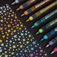 6 Pack: Karin DécoBrush 10 Color Metallic Marker Set