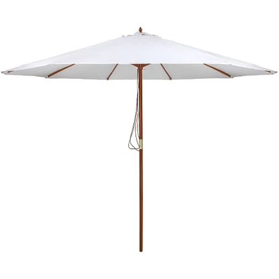 8.5ft. Outdoor Patio Market Umbrella with Wooden Pole