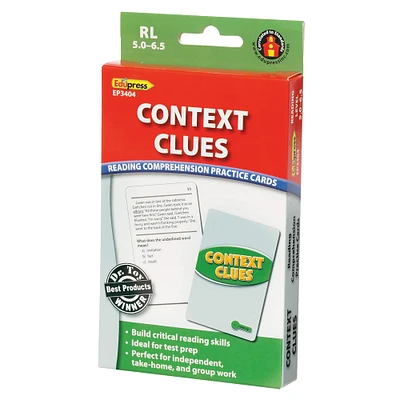 Edupress® Context Clues Practice Cards, Levels 5.0-6.5