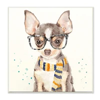 Stupell Industries Hipster Chihuahua Wall Plaque