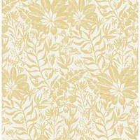 NuWallpaper Yellow Foliole Peel & Stick Wallpaper