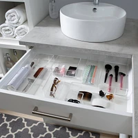 Simplify Long Rectangular Clear Drawer Organizer