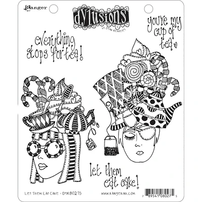 Dyan Reaveley's Dylusions Let Them Eat Cake Cling Stamps