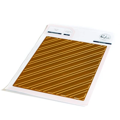 Pinkfresh Studio Hot Foil Plate-Diagonal Stripes