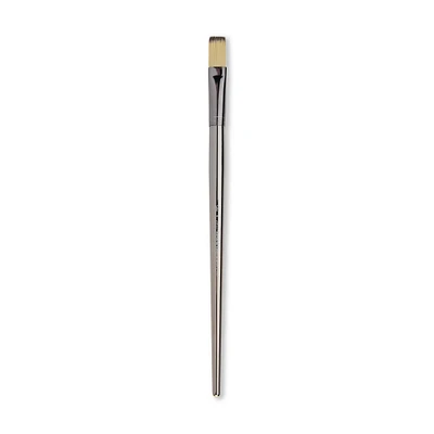 Zen® Series 53 Synthetic Oil & Acrylic Long Handle Flat Brush, Size 8