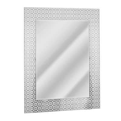 Head West® 29" Geometric Square Lattice Trellis Accent Wall Mirror