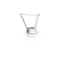 JoyJolt® 7.2oz. Aqua Vitae Triangle Off Base Martini Glasses, 2ct.