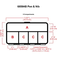 12 Pack: ArtBin® Pen & Nib Box