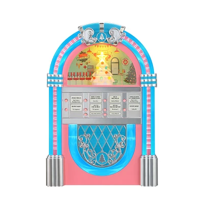 10.5" Pink Vintage Christmas Jukebox