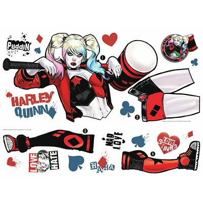 RoomMates Harley Quinn Peel & Stick Giant Wall Decals