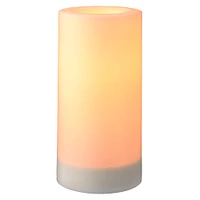 White 3" x 6" LED Outdoor Pillar Candle By Ashland®