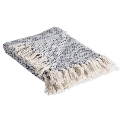 DII® French Blue Fields Of Diamond Throw