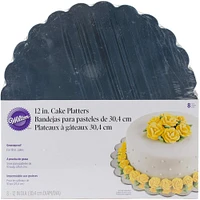 Wilton® 12" Round Silver Cake Platters, 8ct.