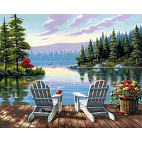 Dimensions® PaintWorks™ Lakeside Morning Paint-by-Number Kit