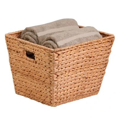 Honey Can Do Large Square Natural Hyacinth Basket