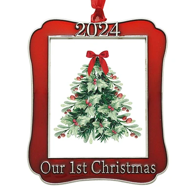 2" x 2.5" Our First Christmas 2024 Ornament Frame by Studio Décor®