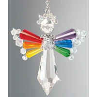 Solid Oak Rainbow Birthstone Angel Crystal Suncatcher Ornament Kit