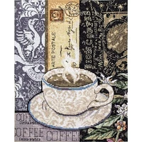Letistitch Lion Coffee C Counted Cross Stitch Kit