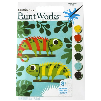 Dimensions® Paintworks™ Iguanas Paint-by-Number Kit