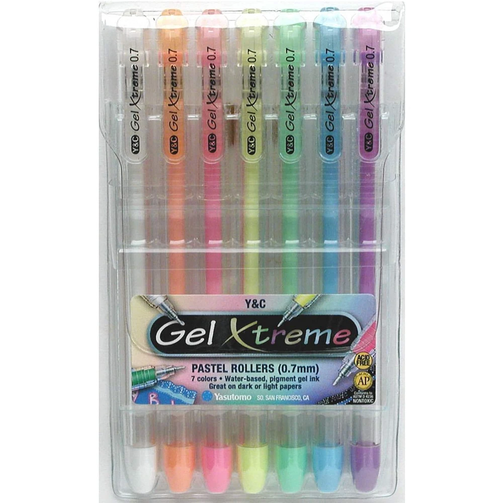 Yasutomo® Gel Xtreme 0.7mm Pastel Pen Set