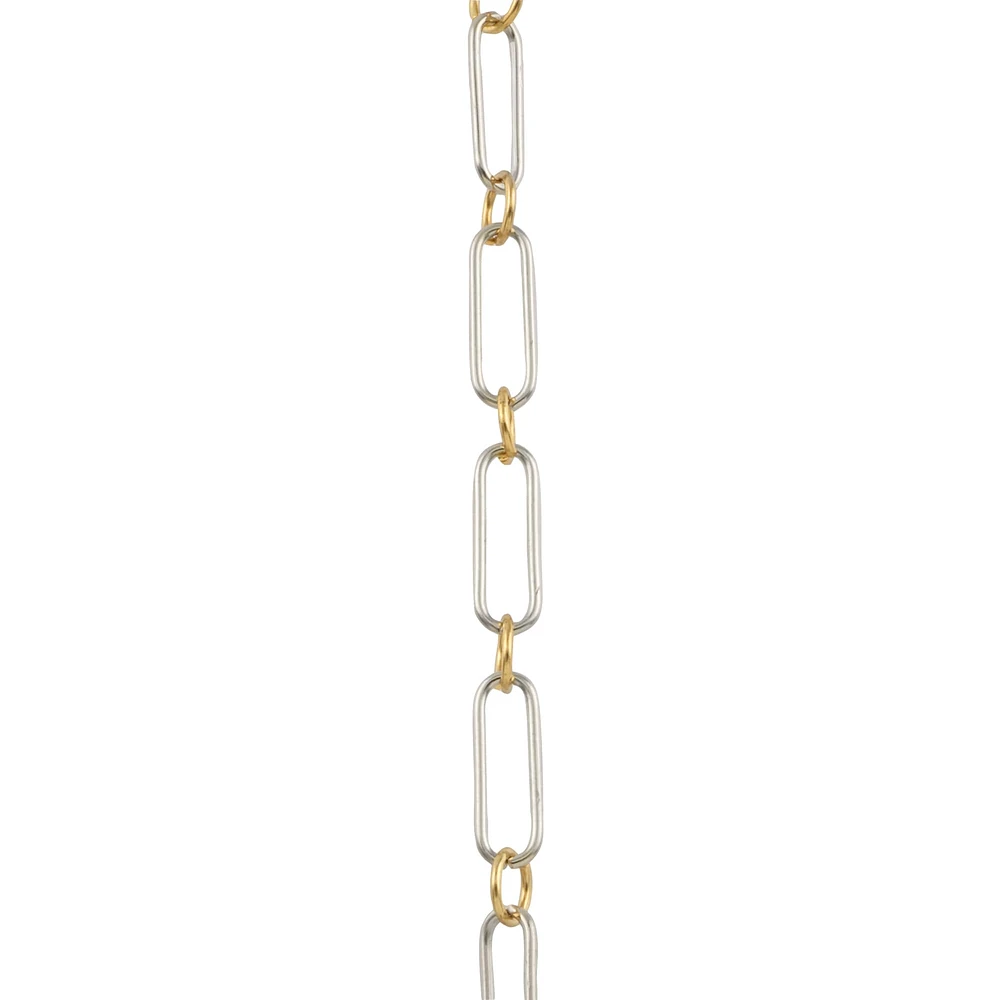 36" Silver & Gold Paper Link Chain by Bead Landing™