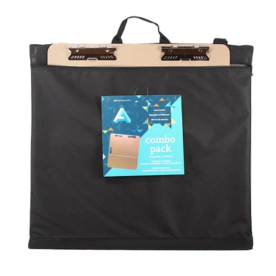 5 Pack: Art Alternatives Artist's Essential On-the-Go Portfolio & Tote Board Combo