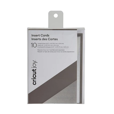 Cricut Joy™ Insert Cards Gray & Silver Brushed