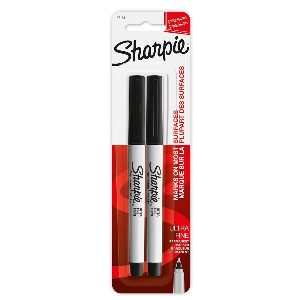 12 Packs: 2 ct. (24 total) Sharpie® Ultra Fine Point Black Permanent Markers