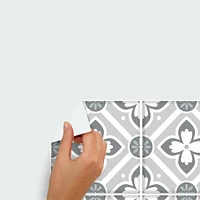 RoomMates Galway Gray Tile Backsplash Peel & Stick Giant Decals