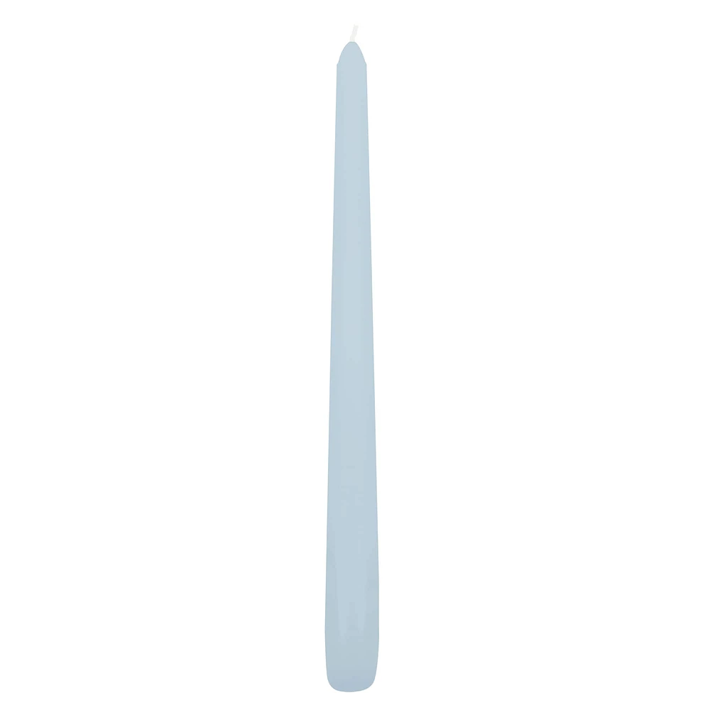 48 Pack: 10" Light Blue Taper Candle by Ashland®