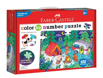 Creativity for Kids Color By Number Puzzles Camping Kit