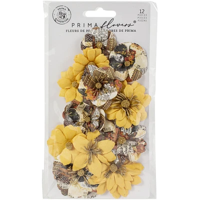 Prima® Diamond Collection Colorful Beauty Mulberry Paper Flowers