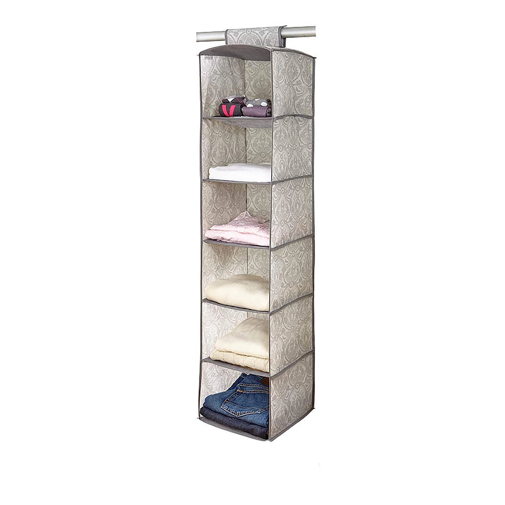 Laura Ashley Almeida 6-Shelf Closet Organizer