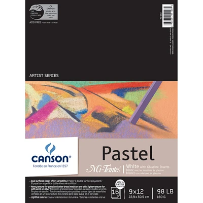 Canson® Mi-Teintes® Pastel with Glassine Pad, 9 x 12"