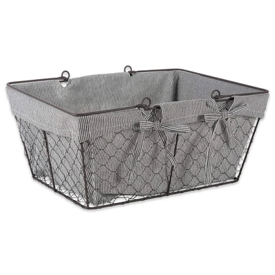 DII® Gray Chicken Wire Egg Basket