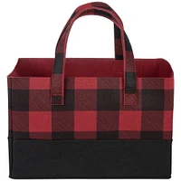 Sammy & Lou® Buffalo Check Felt Essential Storage Tote