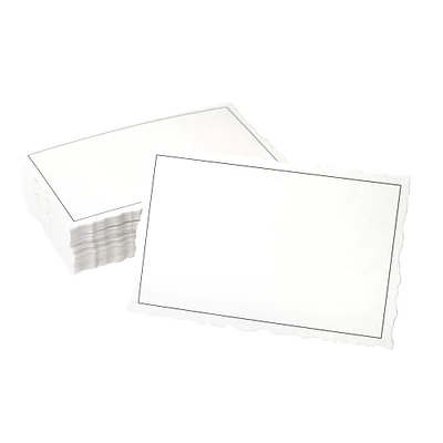 Style Me Pretty White with Black Border Place Cards, 50ct.