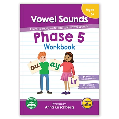 Junior Learning® Phase 5 Vowel Sounds Workbook